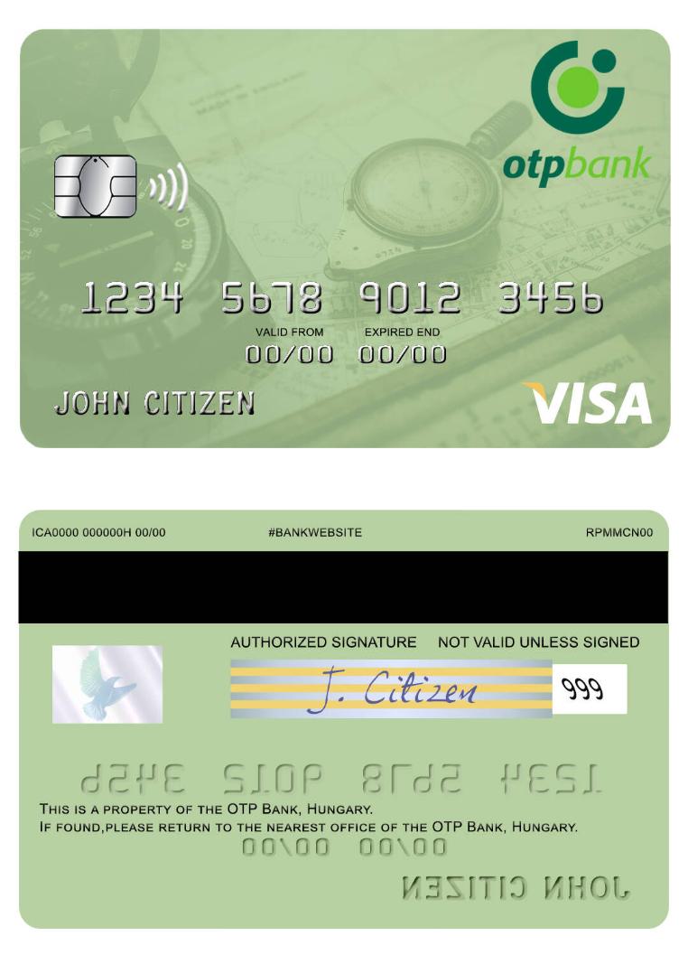 Hungary OTP Bank visa card